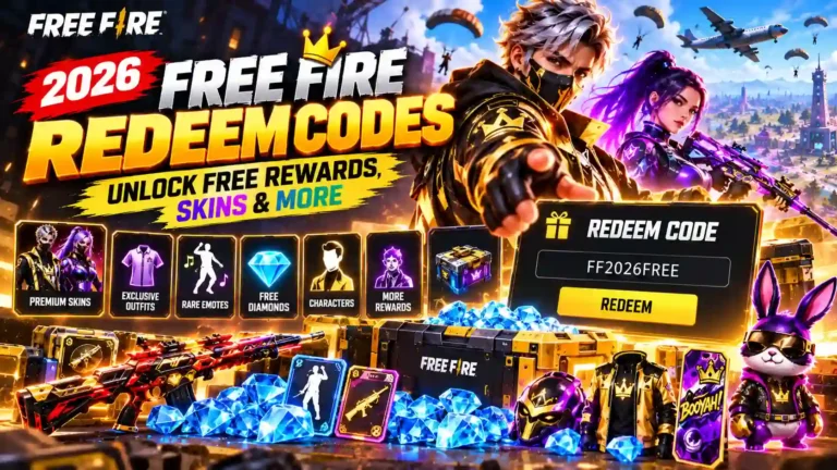 Free Fire 2026 Redeem Codes Rewards