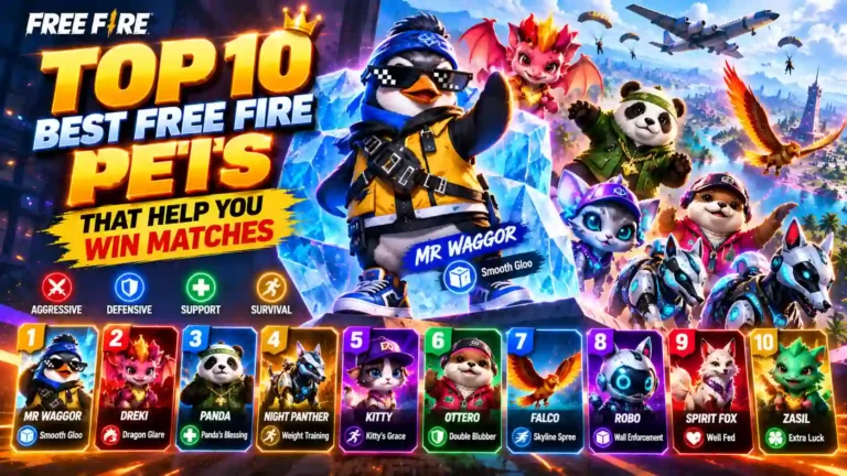 Free Fire Top 10 Pets Showcase